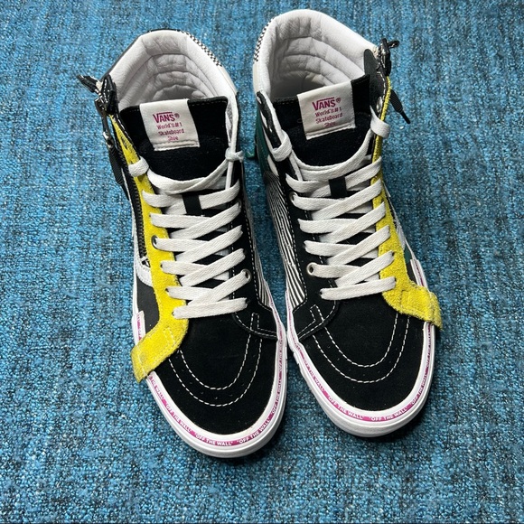 Vans Sk8-Hi OTW Cap Disarray Sneakers Multicolor Mixed Pattern - Picture 2 of 7
